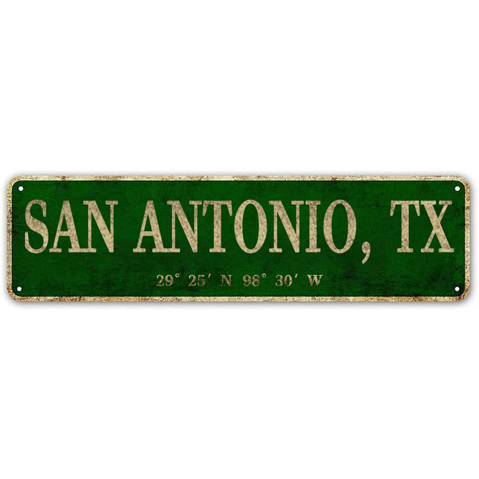 LINStore Chicago, IL City Sign Vintage Metal Wall Art Office Home Classroom Decor 4x16 Inch