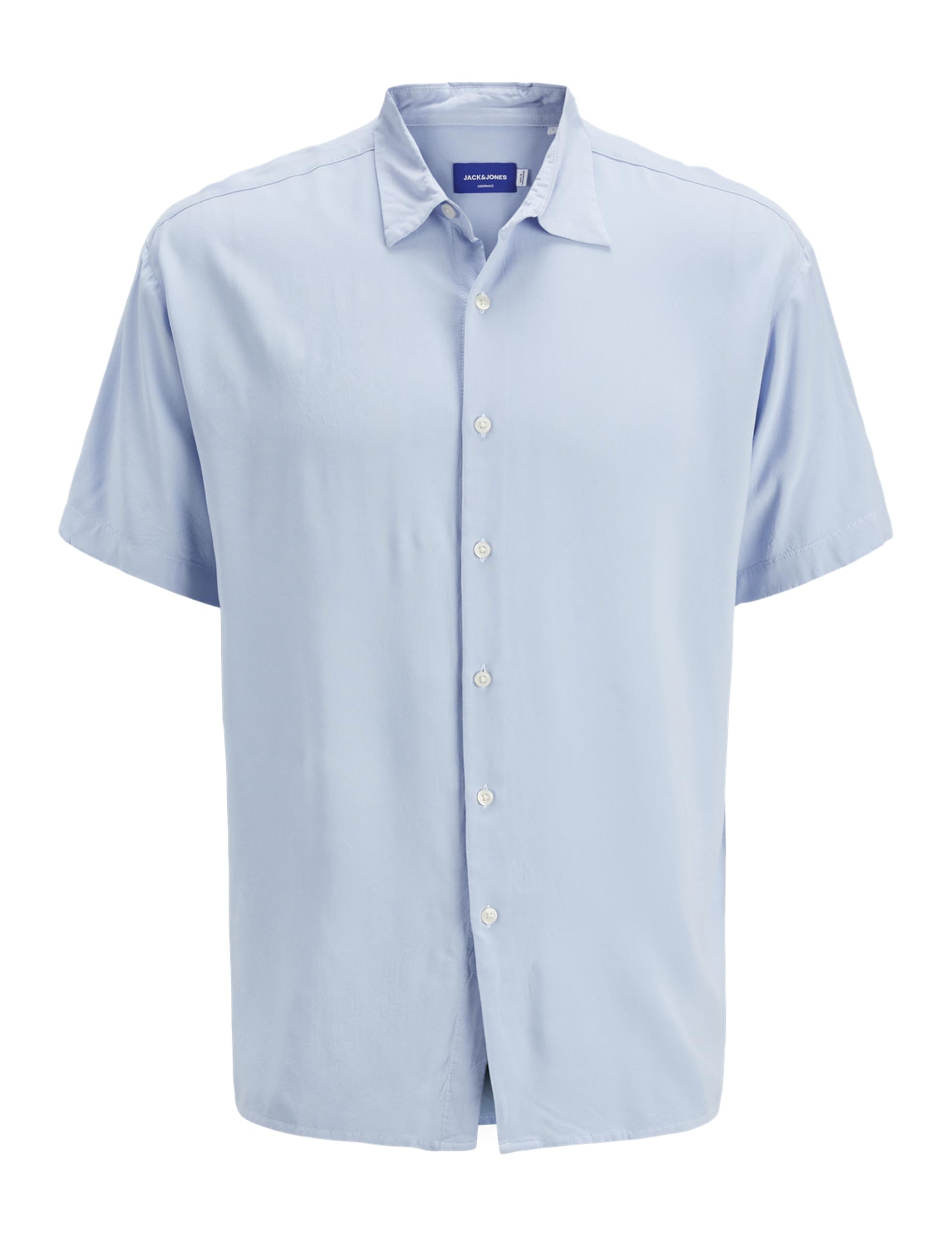 JACK & JONES Jorjoshua Viscose Shirt SS, Cashmere Blue, XL