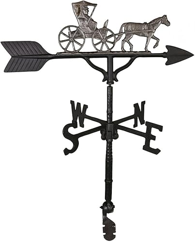 Montague Productos de Metal Veleta con Swedish Hierro País Doctor de 32pulgadas Ornamento