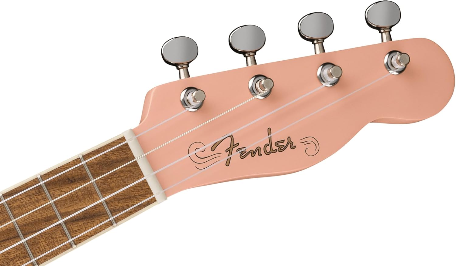 Fender Monterey Concert Ukulele - Shell Pink Bundle with Gig Bag, Tuner, and Austin Bazaar Instructional DVD
