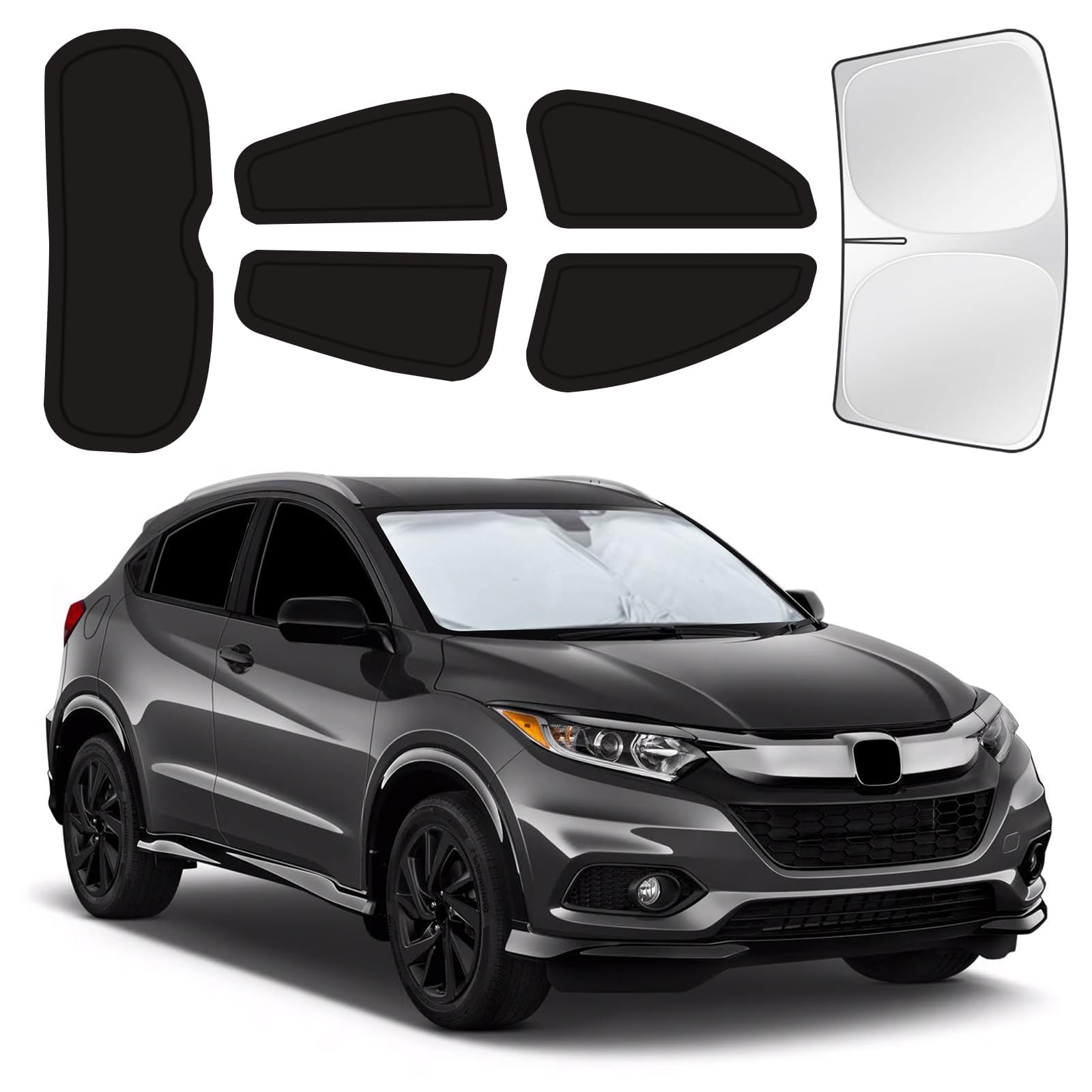 for Honda HR-V 2016-2022 Car Window Shades, 6Pcs Full Window Covers
