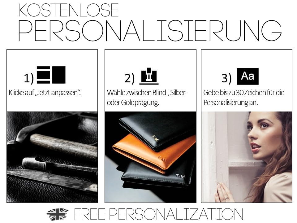 DELMON VARONE - Personalisierbarer Taschenkalender 2026 + 2027 Soft Grain Leder schwarz - Organizer Wochenplaner (1 Woche auf 2 Seiten) Lederhülle - Buch-Kalender mit Wochenübersicht & Spiralbindung