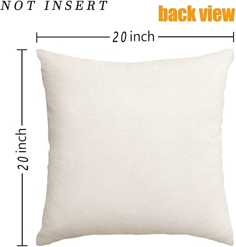 Miniatura 2 de RABUSOFA Juego de 2 fundas de almohada de Navidad de 20 x 20 pulgadas, almohadas decorativas para árbol de Navidad, fundas de almohada de copos de