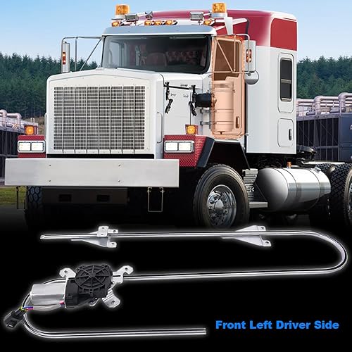 Miniatura 4 de 741-5403 Elevalunas eléctrico con motor delantero izquierdo del lado del conductor compatible con Kenworth C500 T270 T300 T370 T400 T600 T660 T680