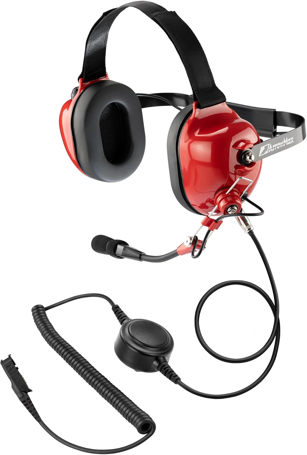 Arrowmax AHDH0032-RD-AX Noise Cancelling Headset Compatible with Motorola Radios XPR 3500e XPR 3300e XPR 3500 XPR 3300 XPR3500e XPR3300e XPR3500 XPR3300 XPR DGP8050e Elite Radio