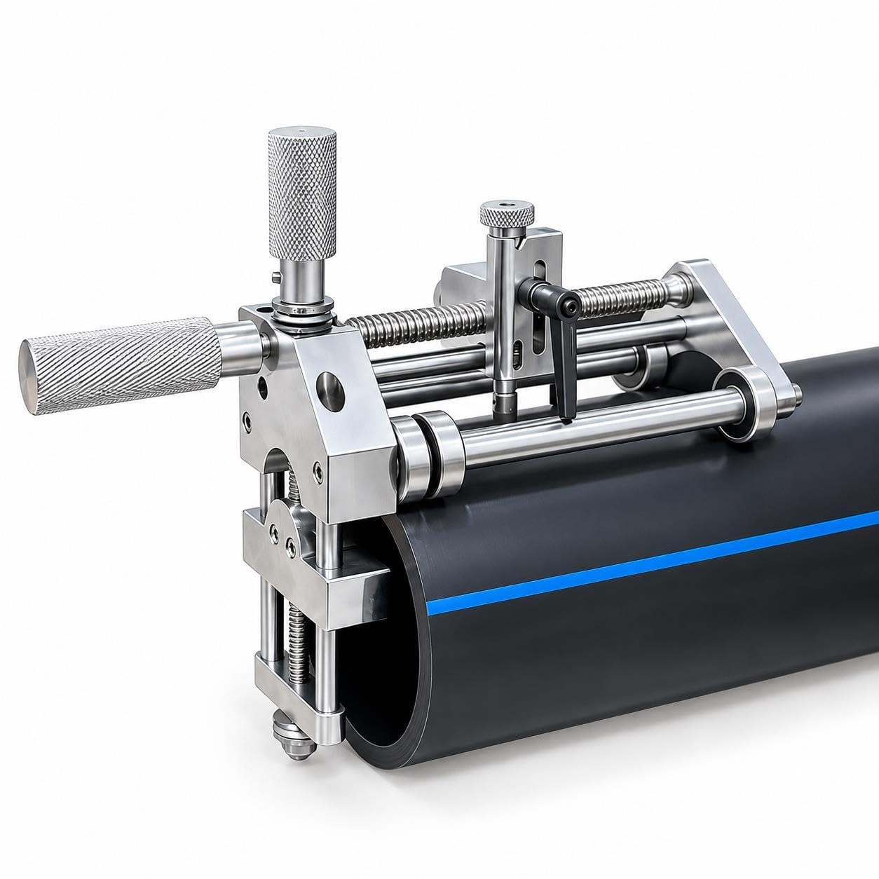 Raspador rotativo manual, pelador de tubos PE para diámetros de 63–400 mm
