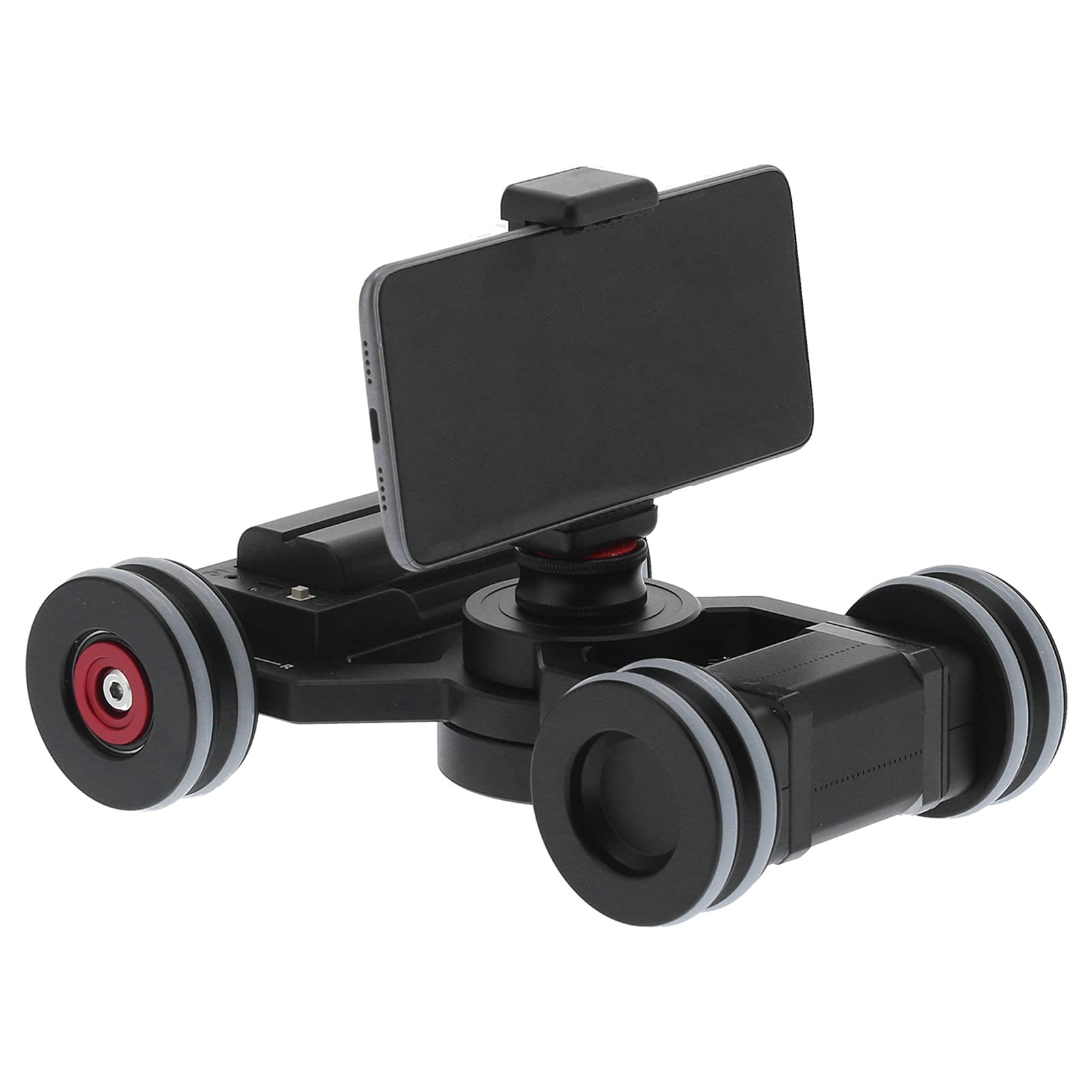 VBESTLIFE Kamera-Video-Transportwagen, Telefon-Kamera-Video-Elektroauto 4-Rad-Motorschlitten, mit 3/8-Zoll-Schraube, 5 Kg Last, APP-Steuerung