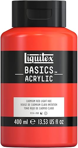 Vista 92 de Liquitex BASICS Pintura Acrílica, Tubo de 118ml (4 oz), Tono Carmesí de Alizarina