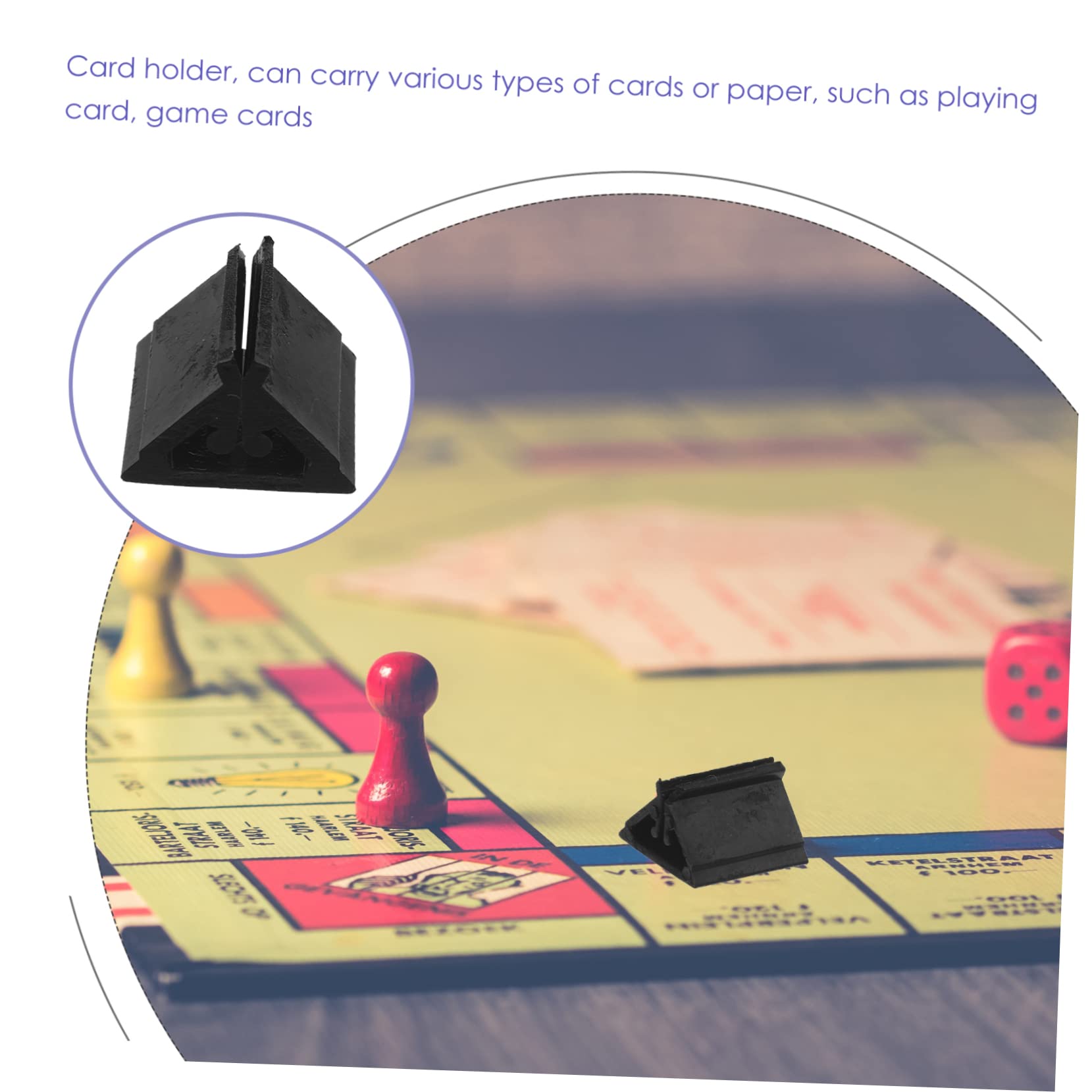 BESPORTBLE Plastic Playing Card Holder Tray Card Display Versatile for Poker Tarot and Board Games