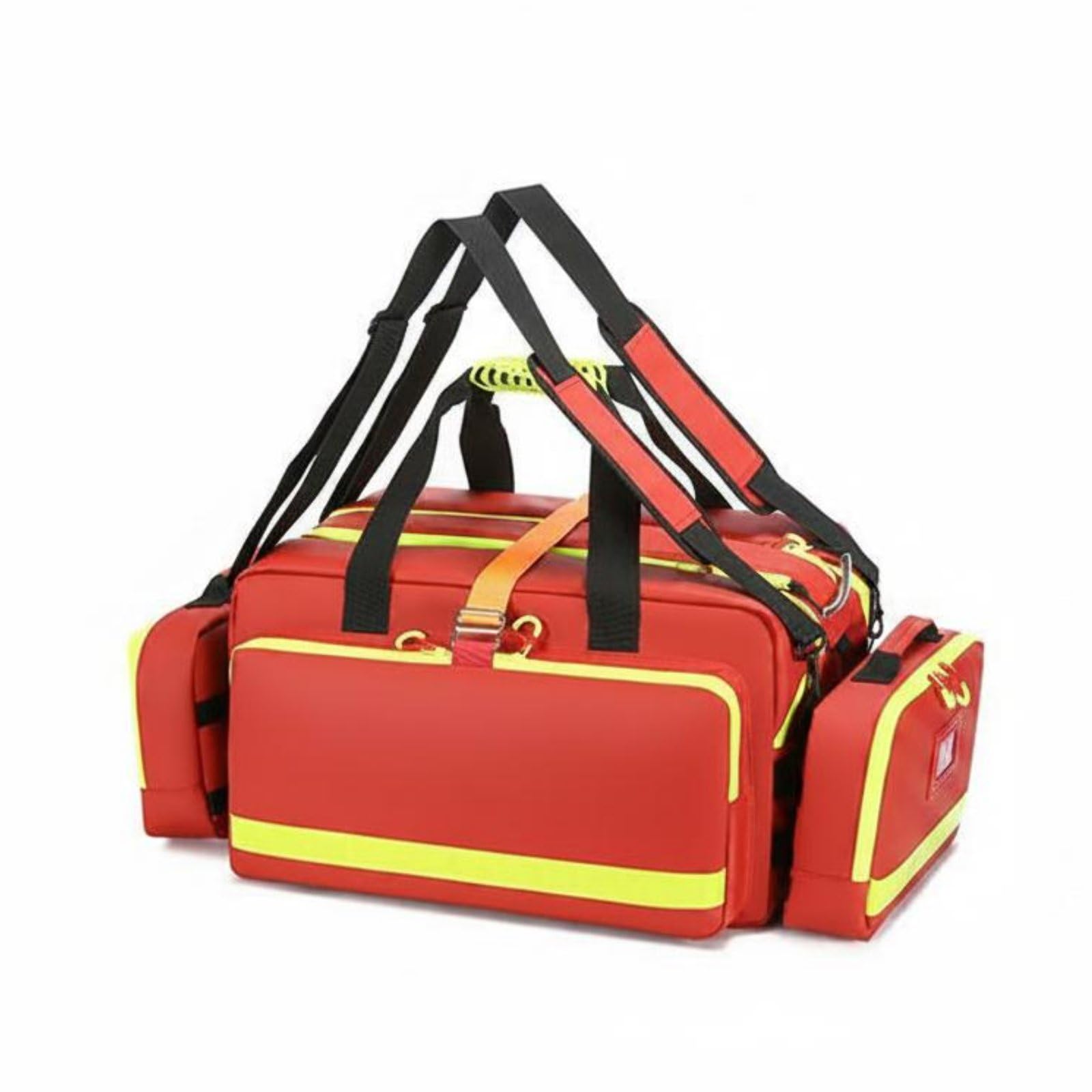 Waterproof Medical Case Notfallrucksack Erste Hilfe Tasche Rettungsrucksack Notfalltasche mit Großer Hauptkammer Spritzwassergeschützt mit, Array, Rot