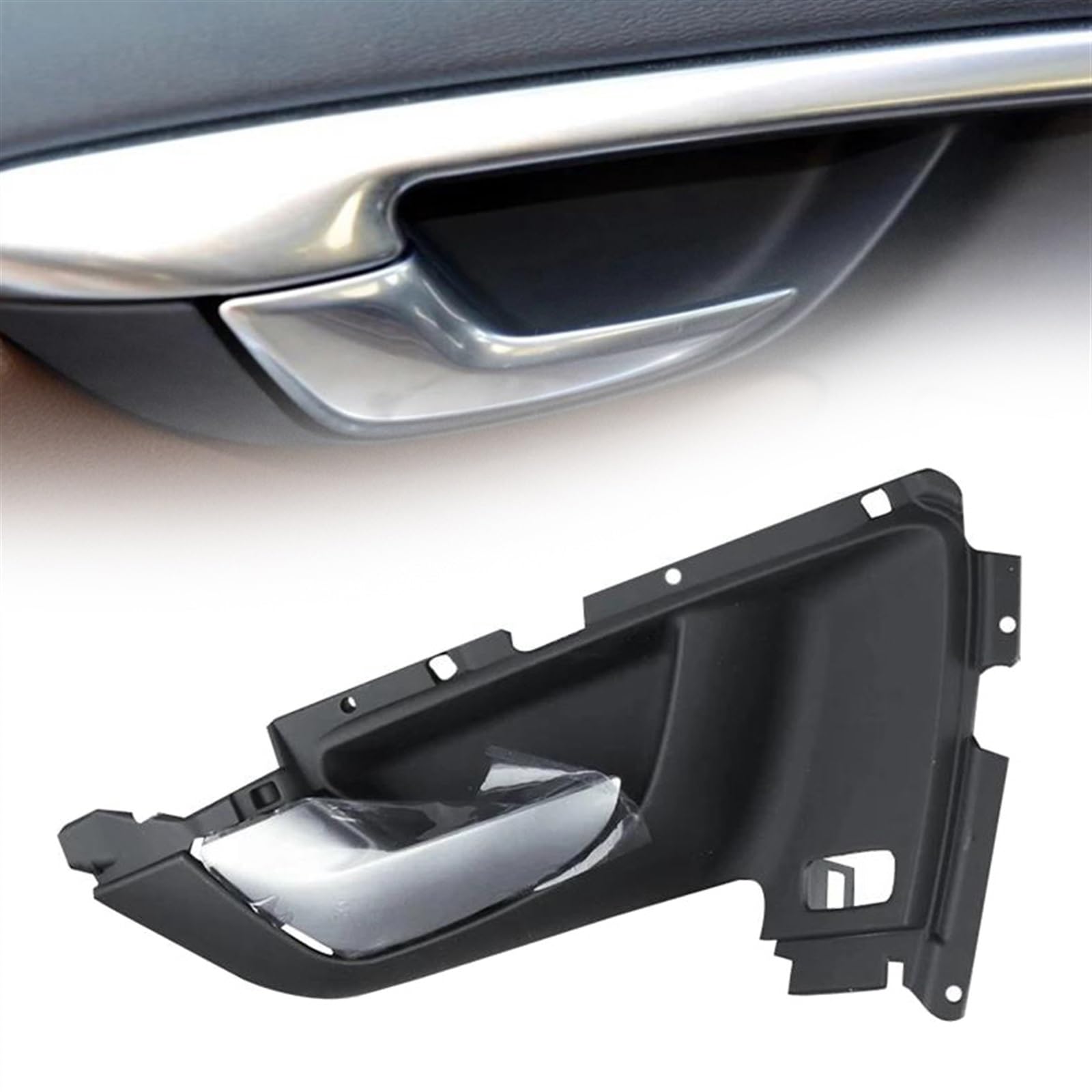 POQWERIQ Car Front Left Inner Door Handle for Volvo XC60 2009 2010 2011 2012 2013 39856995 39857005