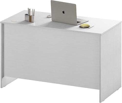 Miniatura 15 de Mesa de escritura para computadora de escritorio de oficina en casa de 31.5 pulgadas, fabricada en Estados Unidos, color blanco, 31 pulgadas