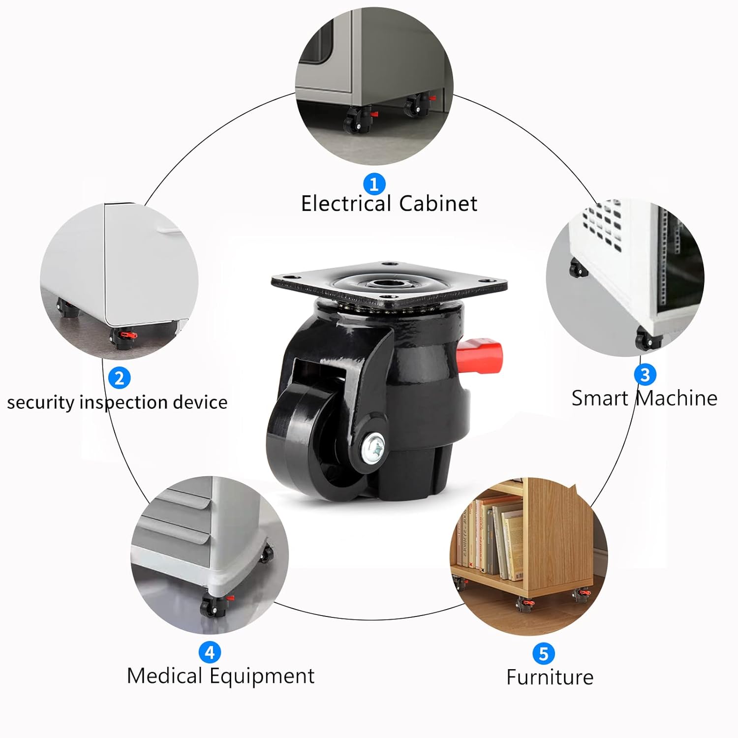 60F Leveling Casters and 3 Inch Low Gravity Casters Bundle