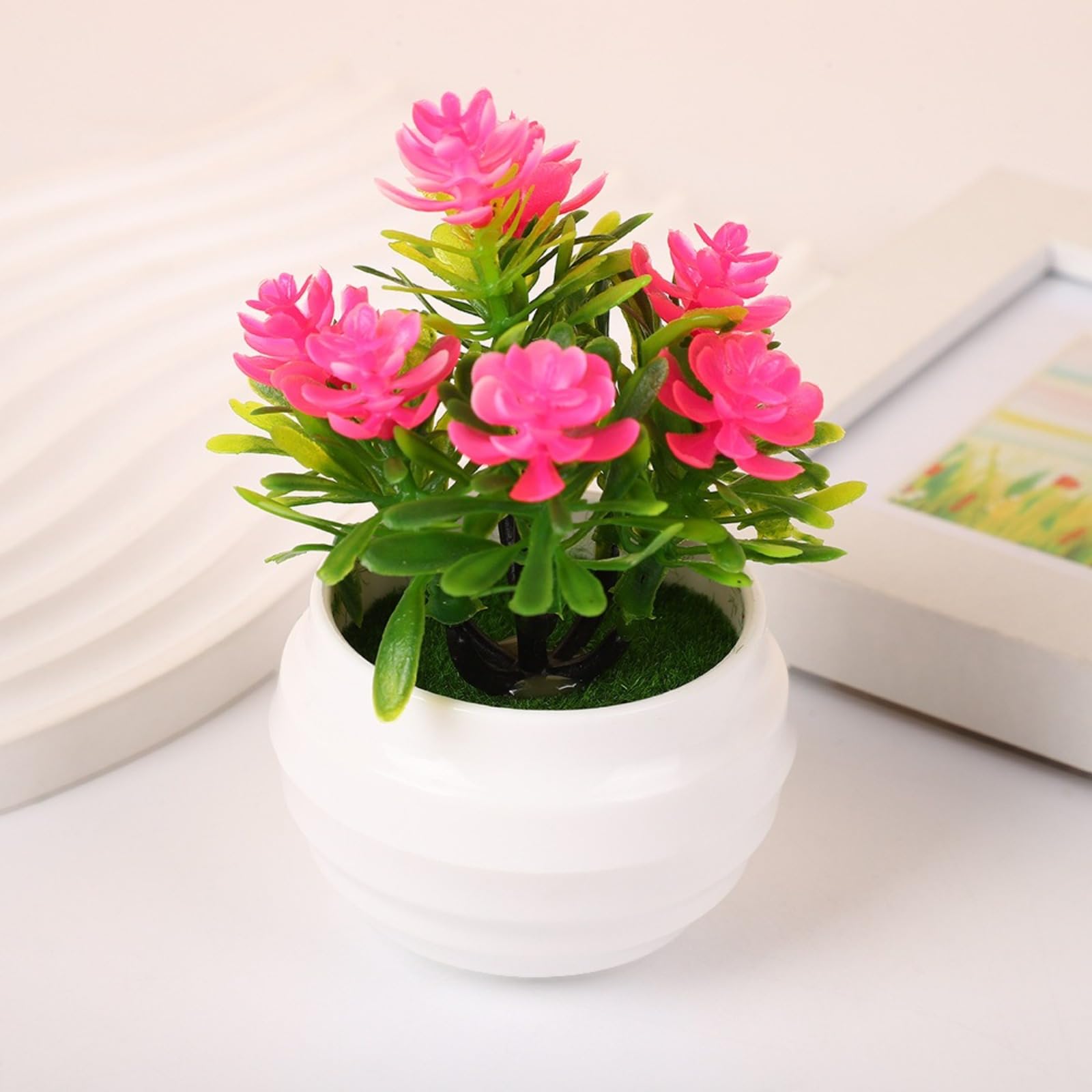LWYTSWXKP Creative Lotus Simulation Potted Ornament