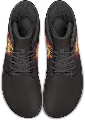 Binienty Men's Cross-Training Barefoot Shoes Lightweight High Top Multi-Sport Minimalist Shoes