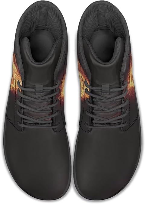 Binienty Men's Cross-Training Barefoot Shoes Lightweight High Top Multi-Sport Minimalist Shoes