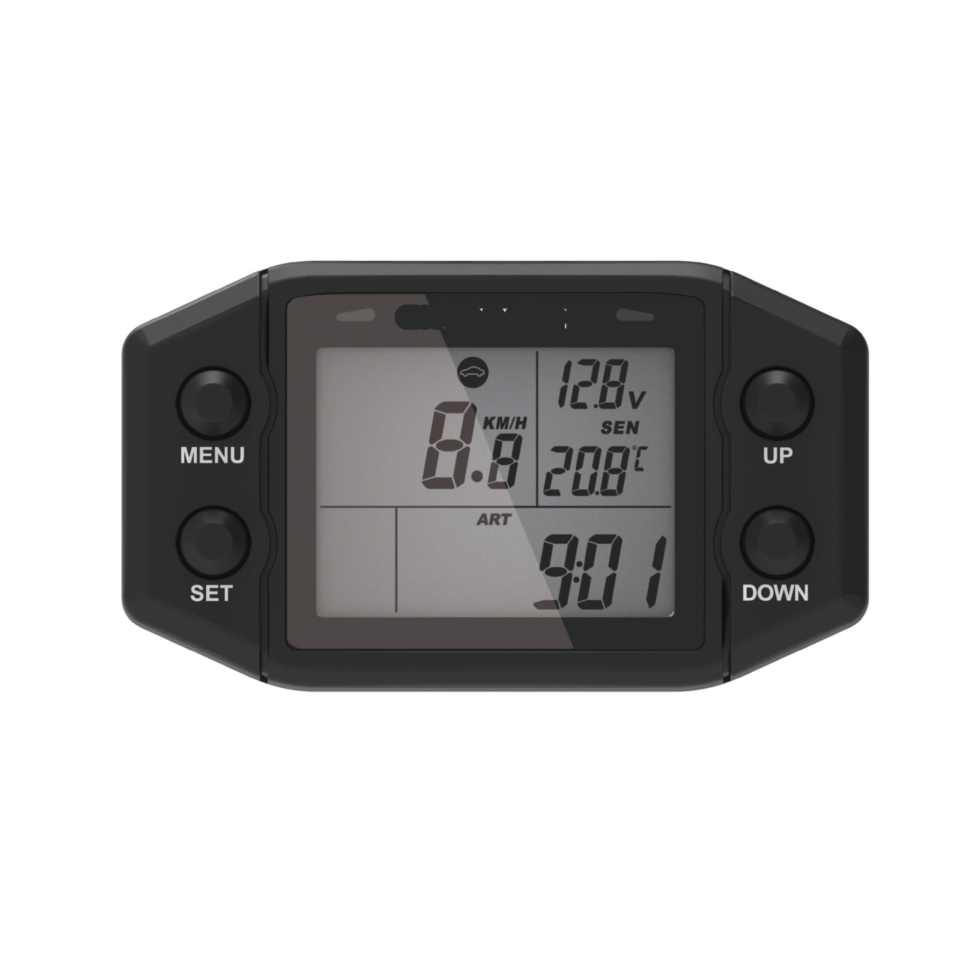 Velocímetro Digital Medidor velocidad, contador horas | Medidor velocidad, contador horas multifunción, tacómetro digital de motor autoalimentado con voltímetro, indicador de