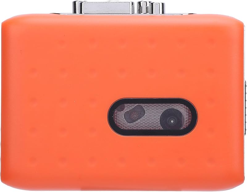 USB C Cassette to MP3 Converter Lightweight and Versatile for Outdoor Music Enjoyment Orange