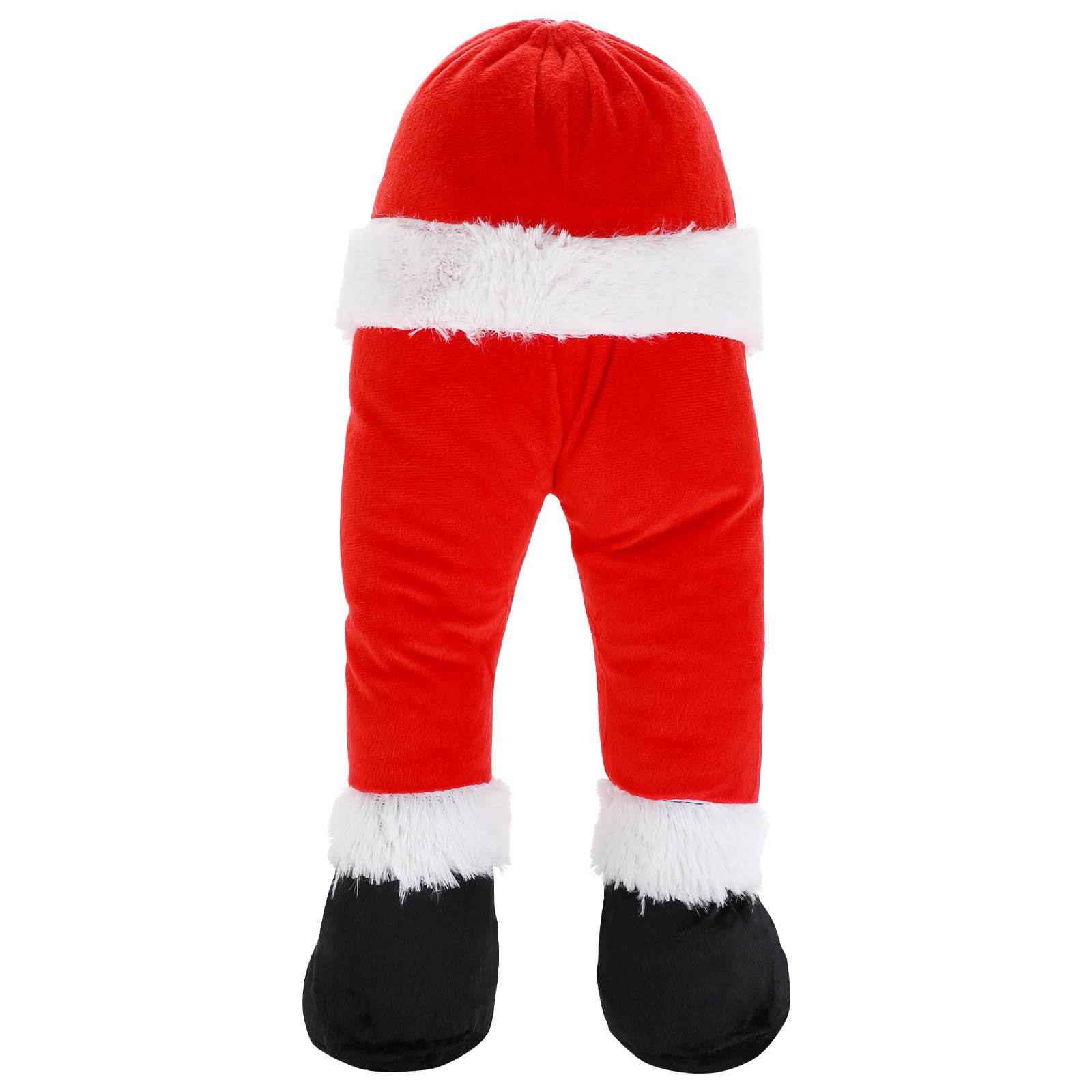 Zerodeko Adorno de Árbol de Navidad para Fiesta y Hogar Decoración Creativa y Divertida de Papá Noel Rojo de Tela en Temporada Navideña