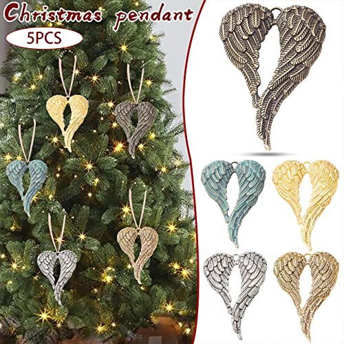 Generic DAILY DEALS Christmas Ornaments Alloy Angel Wings, Today 2024 Memorial Hanging Pendant Personalize thumb #2