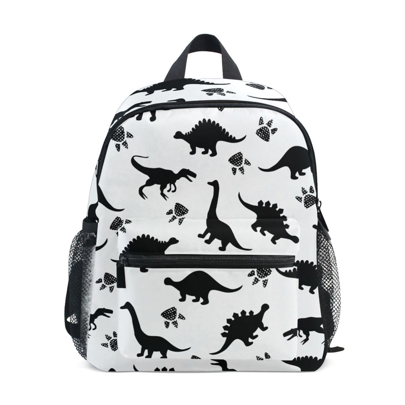 OREZI Cute Kids Back Pack Black Dinosaur Silhouettes Todder Backpack Lightweight Preschool Kindergarten Book Bag Practical and Durable Daycare Bag for