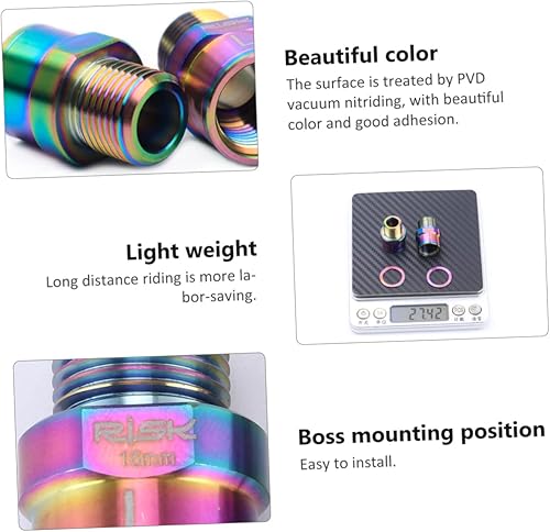 Miniatura 5 de Kisangel 1 Box 4 Pcs Pedal Extension Shaft Core Bike Accessories MTB Pedals Piezas para Bicicletas Exercise Bike Pedal Extenders Cycling Pedal