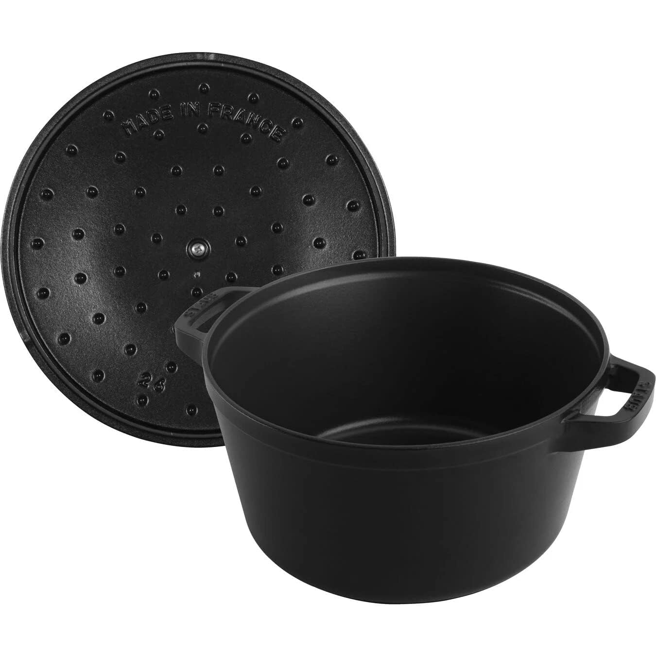 STAUB La Cocotte Ensemble de 3 casseroles rondes en fonte Noir