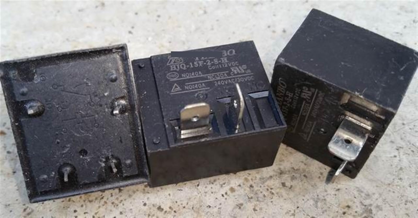 MOBYAT HJQ-15F-2-S-H 12VDC HJQ-15FM-2-S-H 24VDC (T91-1A-12V/24V-30A/40A) Relay 4pins 1Pcs (Size : HJQ-15F-2-S-H 40A)