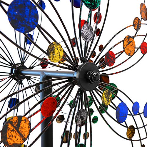 WinWindSpinner Kinetic Wind Spinners Outdoor Metal Yard Spinner with Gardening Decorations with Dual Direction Decorative Lawn Ornament Wind Mills (WWR-018) - Thumbnail 5
