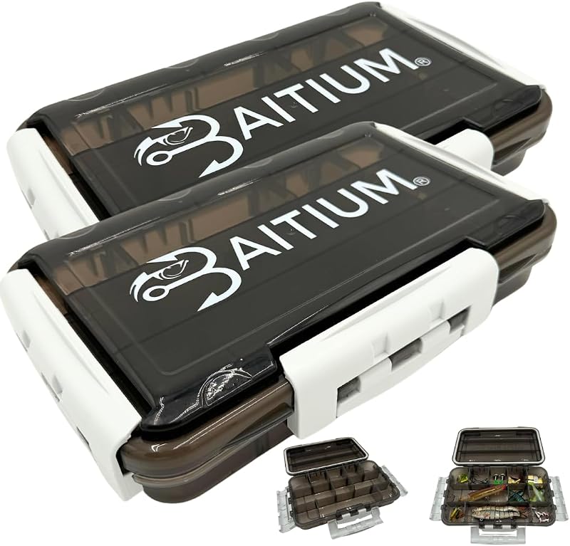 Organizador de cajas de aparejos de pesca impermeable Baitium XTRAseal, cajas de aparejos con divisores, caja de aparejos para pescar, bandeja de aparejos 3600 3700, aparejos de pesca