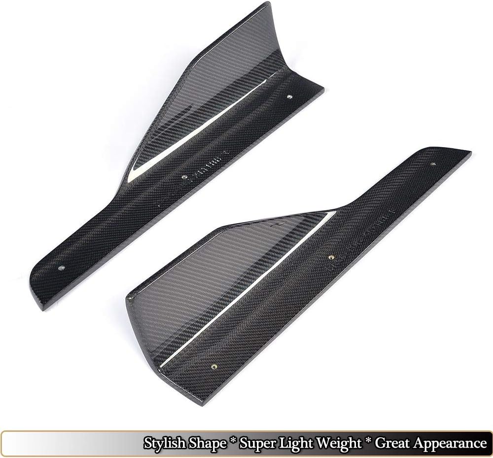 MCARCAR KIT Side Skirt Splitter fits BMW 3 Series F30 M Sport Sedan 2012-2018 Factory Outlet 320i 325i 328i 330i 335i 340i M-Tech Auto Carbon Fiber Door Rocker Panel Flaps Spoiler Aprons Cover