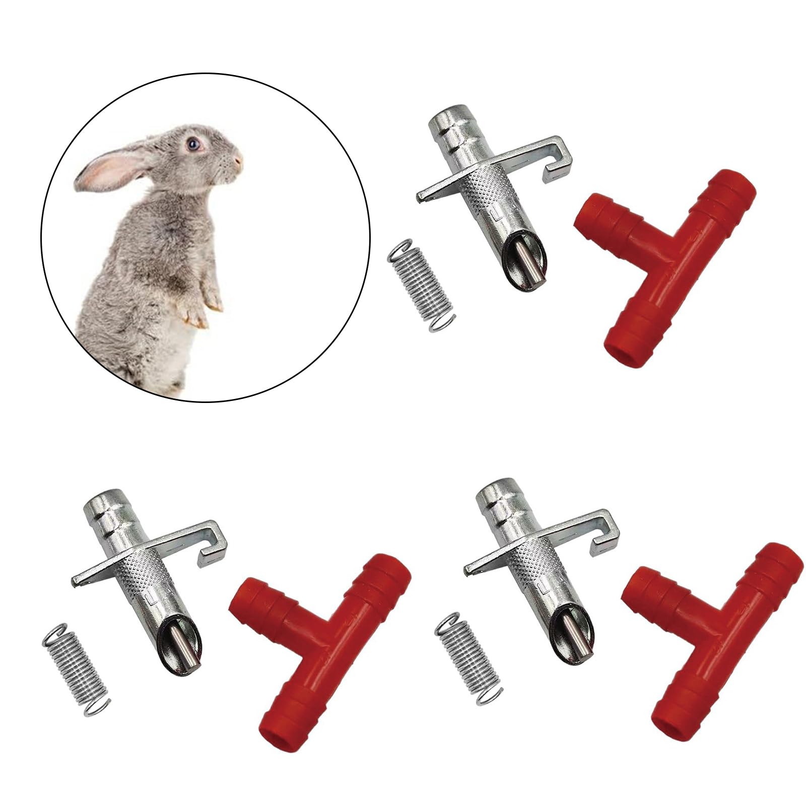 Automatico Conigli Waterer Roditori Fontana con Acqua Potabile Tettarelle da biberon Strumento per Bere Tocco Commutazione per Conigli Tettarelle da biberon Waterer per