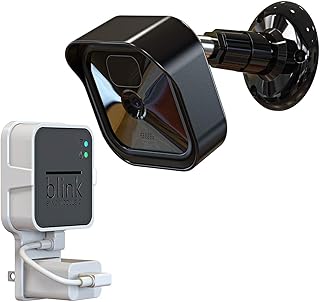 All-New Blink Outdoor (3rd Gen) Camera Mount, 1 Pack Protective Cover and 360 Degree Adjustable Mount with Blink Sync Module 2 Outlet Mount for Blink Camera Security System (Black)