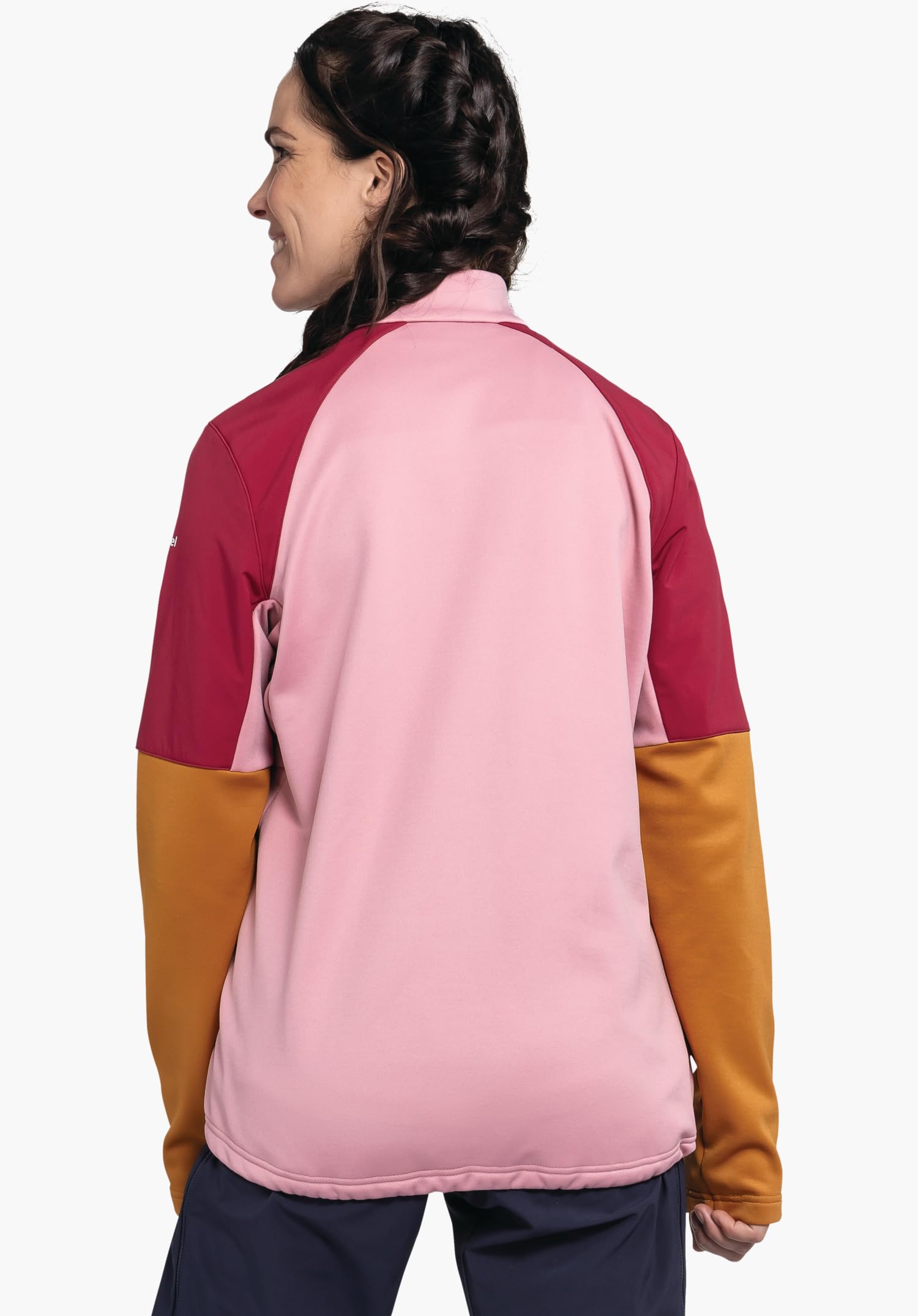 Schöffel Damen Jersey Style Salza WMS, schnelltrocknendes Fahrradtrikot mit Rückentasche, wärmendes MTB Jersey, Funktionsshirt mit integriertem Brillentuch