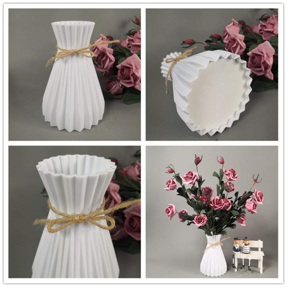 Amazon.co.jp: Miwaimao オシャレな花瓶,プラスチック折り紙花瓶北欧
