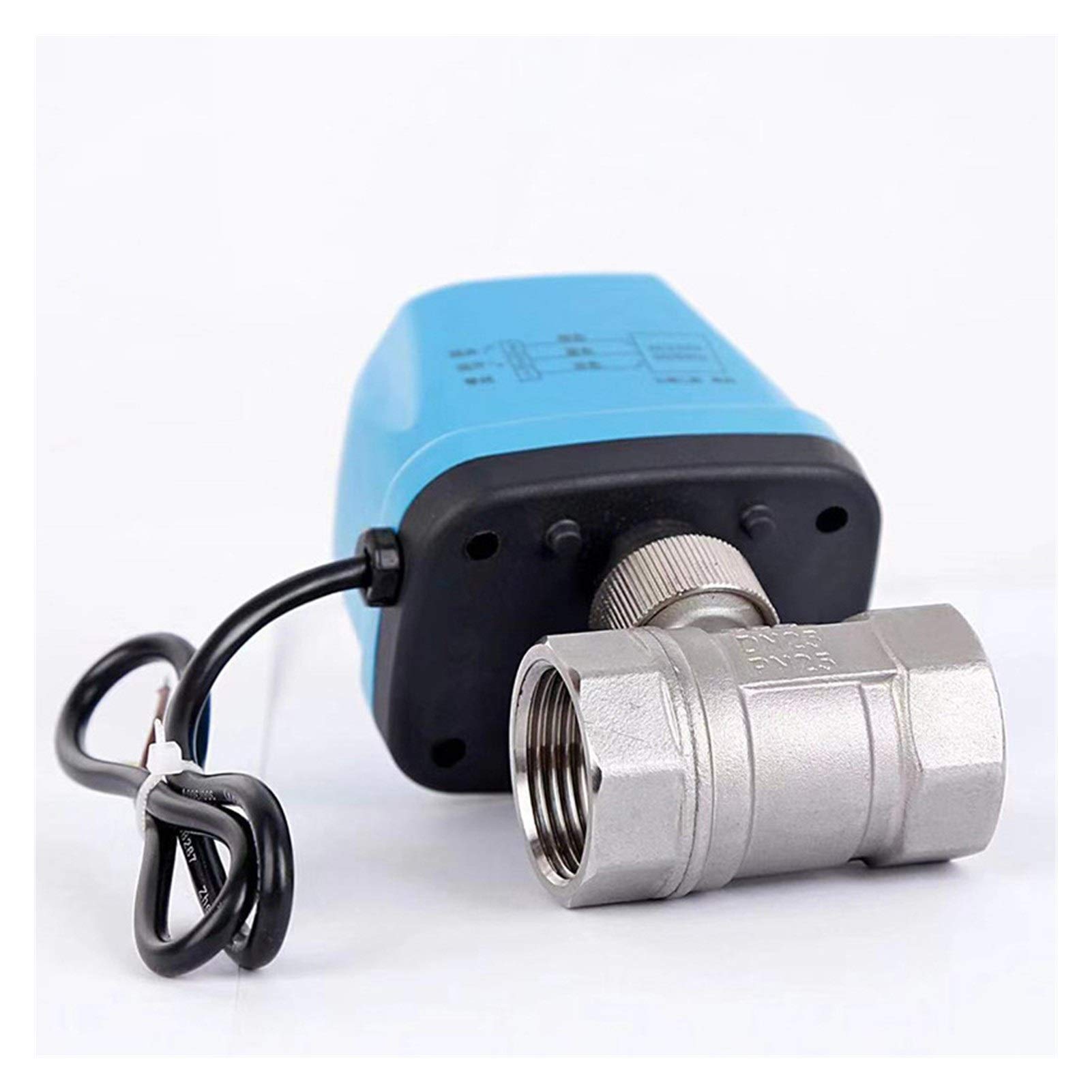 Nuevo motor de acero inoxidable dos vías válvula bola solenoide la línea agua Dos Globo Normalmente abierto espesor Cerrar 12V 24V 220V Válvula,Utilidad Universal(AC110 220V NC DN15)