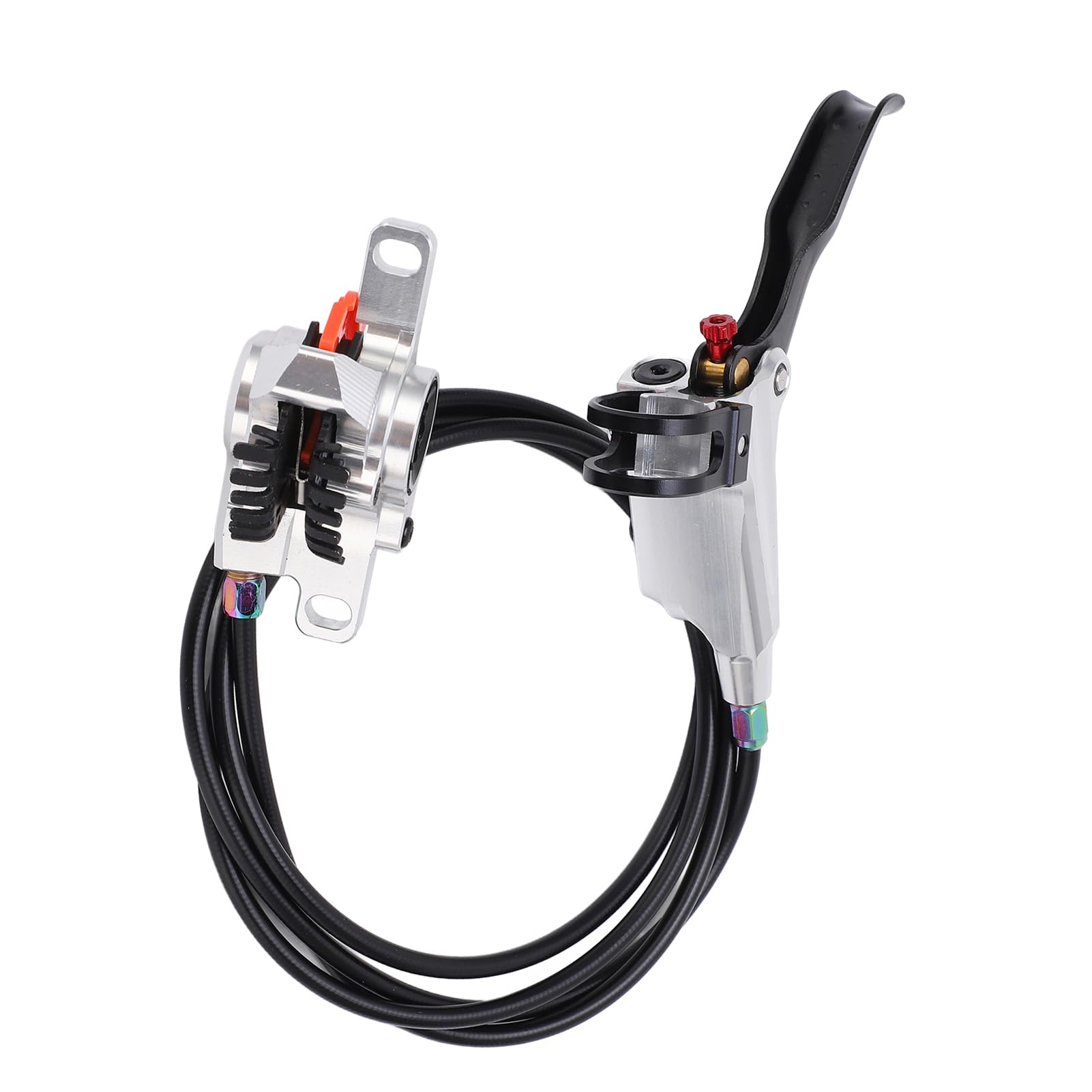 Étriers de frein à disque hydrauliques arrière pour vélo, rotor de 160 mm (Argent)