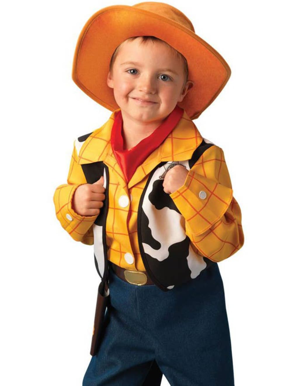 Rubies 3 883686 – Costume per Bambini Woody Platinum (Camicia, Pantaloni, Cappello, Scaldamuscoli)