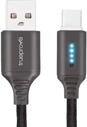 Cable de carga LED inteligente USB-C de 9 pies para iPhone Access Mophie Battery Cases en X,XR XS 10, 11 teléfonos celulares