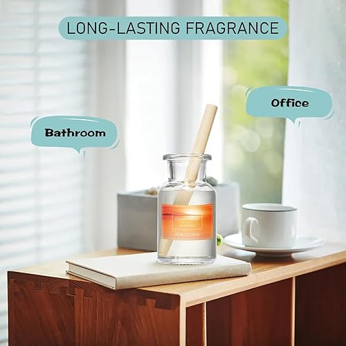 Miniatura 5 de Juego de difusor de varillas para el hogar, difusor de varillas de aceite perfumado de 5.3 onzas, difusor perfumado de spa para dormitorio, baño,