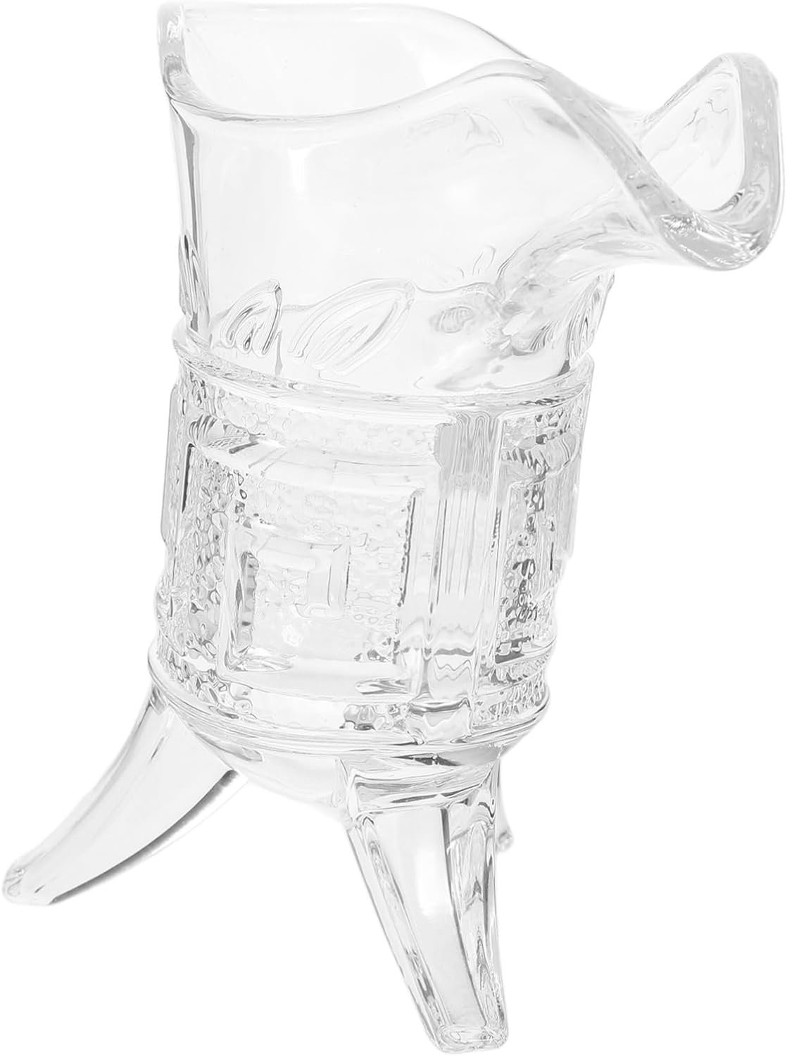 1pc Vintage Chinese Emperor Glass Cup for Whiskey Elegant Tripod Design for Home Bar and Wedding Celebrations Easy to Clean High-temperature Resistant