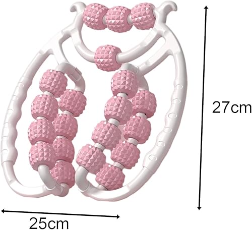 Miniatura 2 de Rodillo de masaje relajante de 20 ruedas, rodillo de celulitis, relajante muscular, abrazaderas circulares para piernas, masaje de piernas para