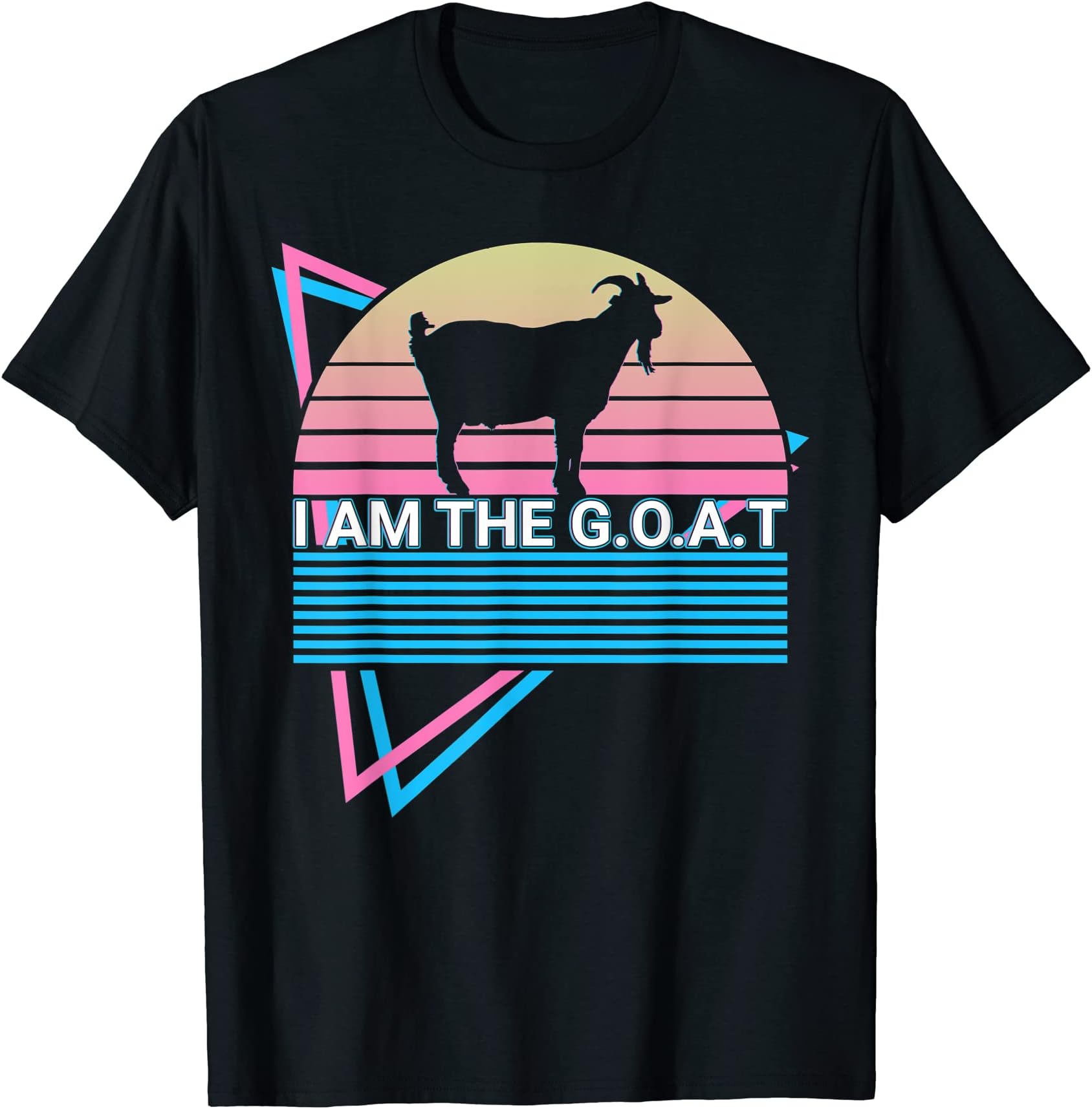 Goat GiftsFunny Goat Retro Greatest Of All Time I Am The G.O.A.T T-ShirtOEKO-TEX STANDARD 100