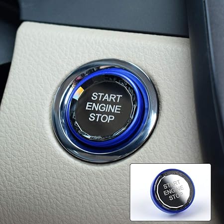 Amazon Airspeed カークリスタルスタートボタンカバー 透明エンジンスタートストップスイッチ 交換用 レクサス Es Nx Rx トヨタ 86 カローラ カムリ クラウン Rav4 スバル Brzアクセサリー ブルー 車 バイク 車 バイク