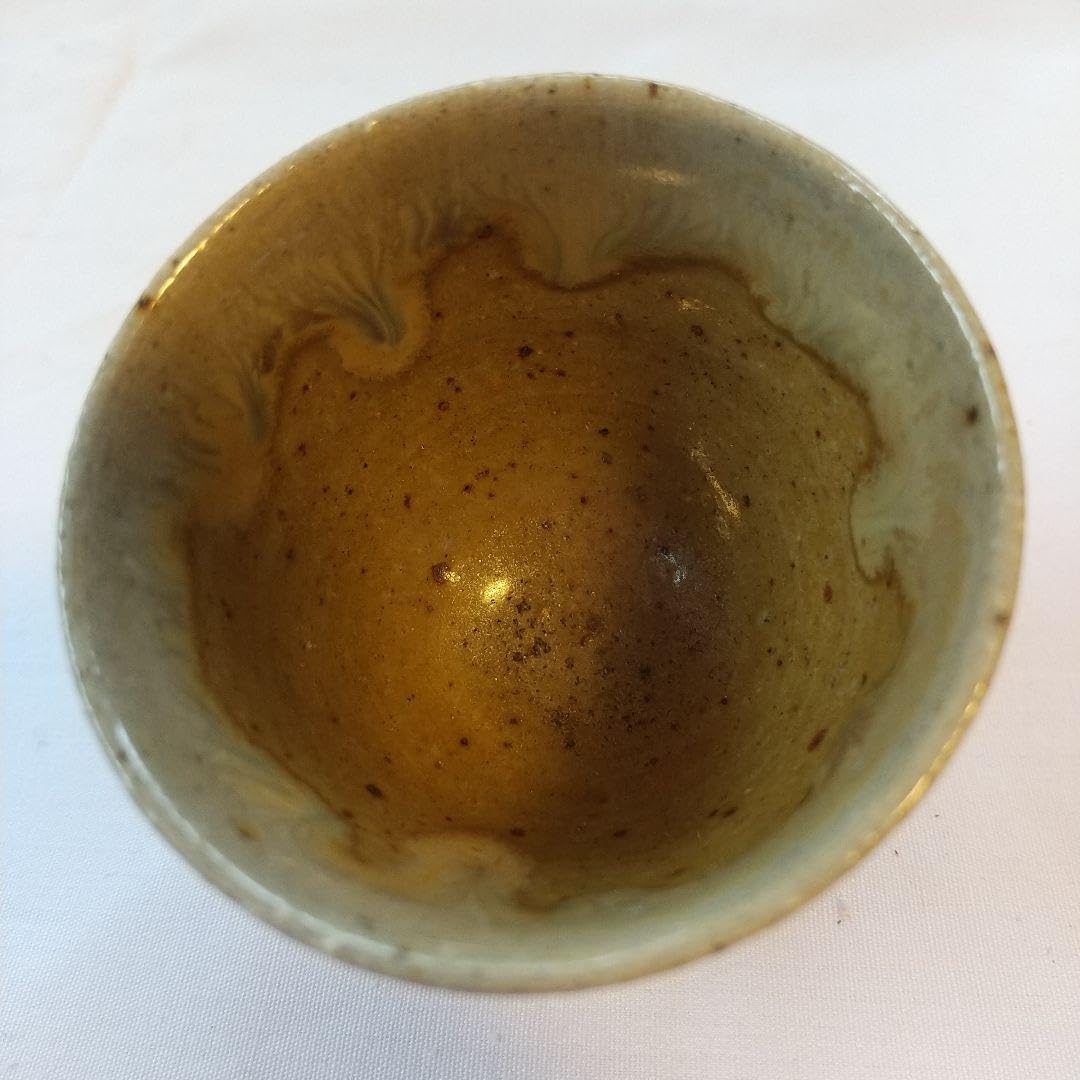 水指□小代焼 健軍窯 近重治太郎 漆器蓋 小岱焼 あお 熊本県 小岱焼 盃