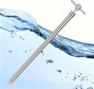Tksong® Stainless Steel Drum Thief Liquid Sampler, Sampling Probe for Viscous Liquids, Oil,Chemicals from Drums, Tanks & Rail Cars (0.5m/1.6ft)