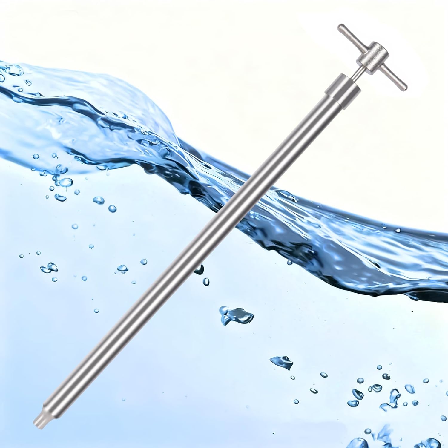 Tksong® Stainless Steel Drum Thief Liquid Sampler, Sampling Probe for Viscous Liquids, Oil,Chemicals from Drums, Tanks & Rail Cars (0.5m/1.6ft)