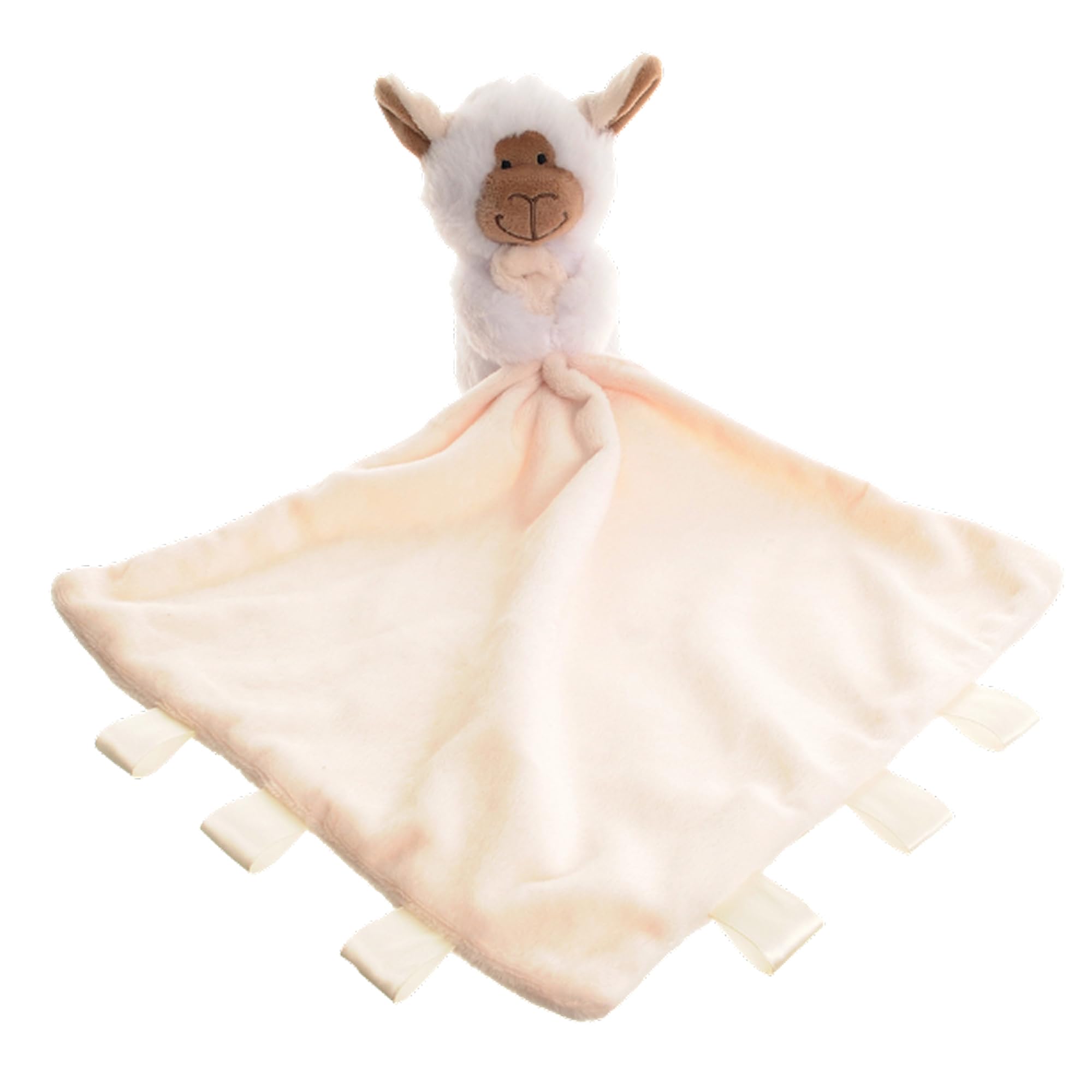 Ziggle Baby Comforter for Newborns | Soft Hedgehog Baby plush Blanket Toy | Newborn Essentials Gifts Blanket | New Baby Boy or Girl Gift Idea | Eco Friendly | 30x30cm| Sheep comforter blanket