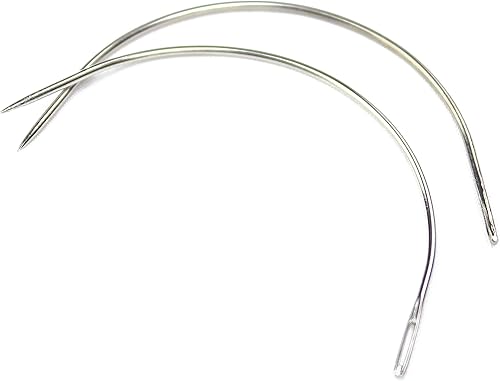 Miniatura 7 de Ryalan Combo de aguja de tejer de 3 hilos con aguja para hacer pelucas, trama de cabello para coser, tejido de cabello grande, mediano y pequeño,