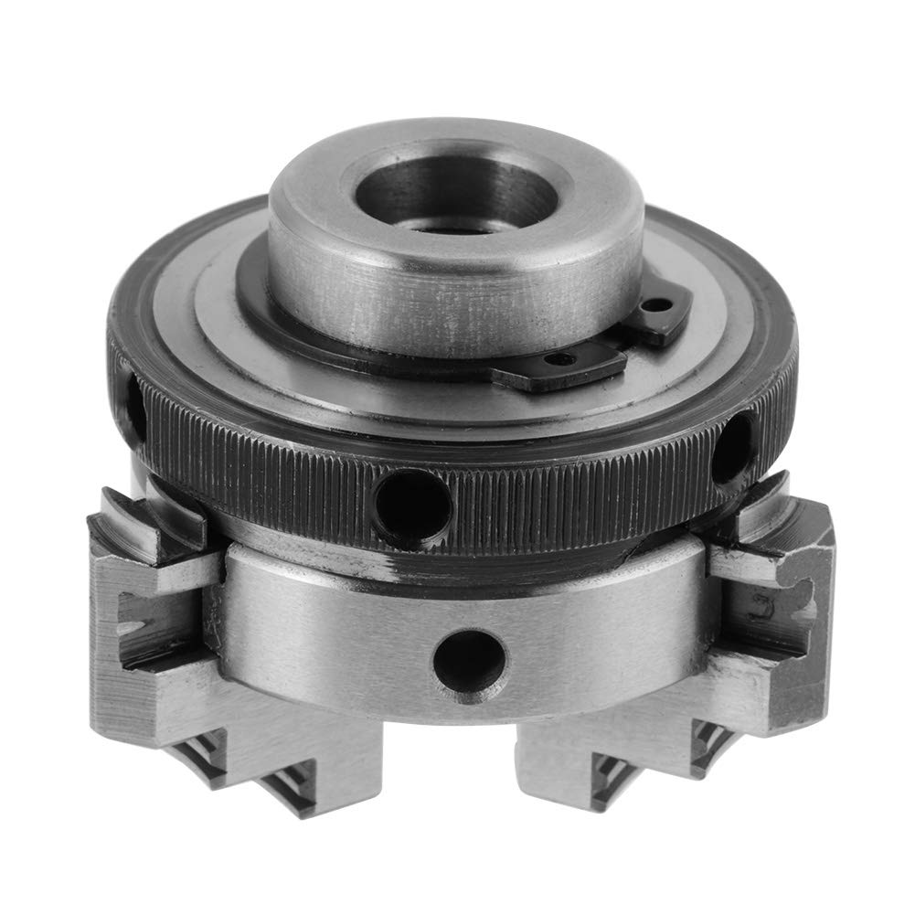 K01-50 Portabrocas de Torno de 2 Mini 3 Mordazas Portabrocas Giratorio Manual Autocentrante M14-1 Rosca